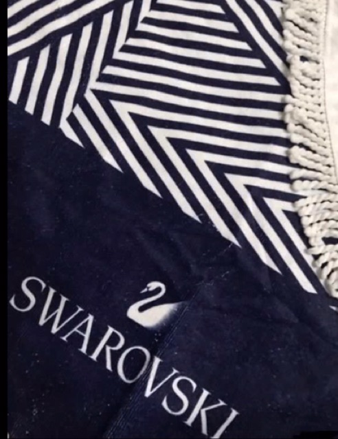 Swarovski free gift beach towel Shopee Malaysia