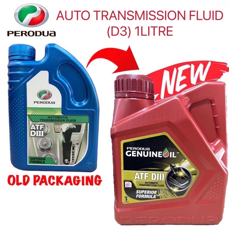 100 Perodua ATF 1Litre DIII D3 AUTO TRANSMISSION FLUID Gear Oil Viva