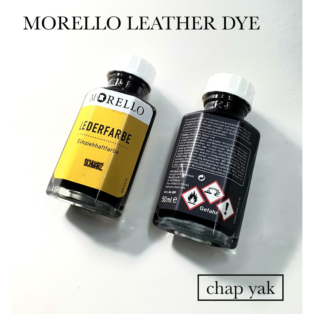 Morello Lederfarbe Einziehhaftfarbe, schwarz