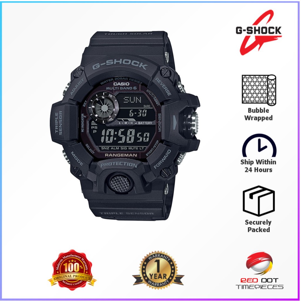 Casio G-Shock Rangeman GW-9400-1BDR (100% Authentic) (1 Year Warranty ...