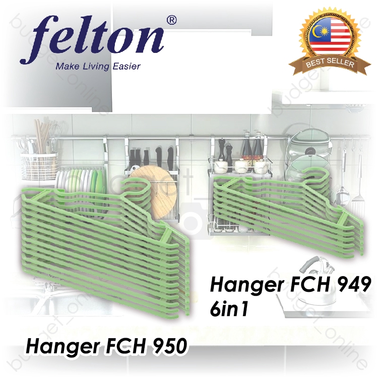 FELTON Baby Clothes Hanger Hooks 6in1 FCH 949 12in1 FCH 950/Penyangkut ...