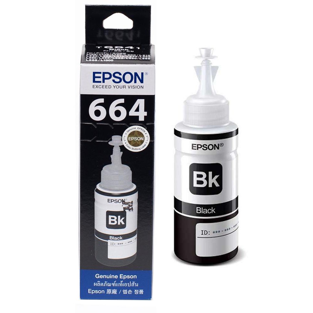 Original Epson T6641 Black Ink 70ml Shopee Malaysia 6729