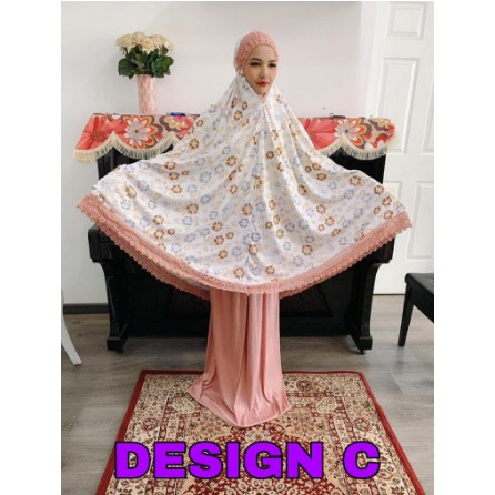 TELEKUNG LACE CORAK COTTON VISCOSE (DESIGN C) | Shopee Malaysia
