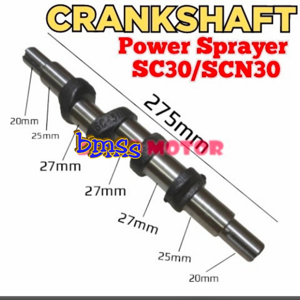 Sc30 scn30 crankshaft Crucket as Pump power sprayer steam 30ps(c0d