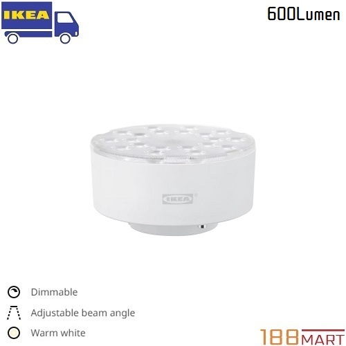 IKEA LEDARE LED bulb GX53 600 Lumen, Dimmable