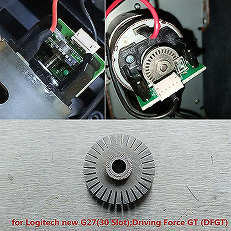 30 entalhe codificador óptico do volante substituir para logitech novo g27  (30 entalhe)/força de condução gt (dfgt) - AliExpress