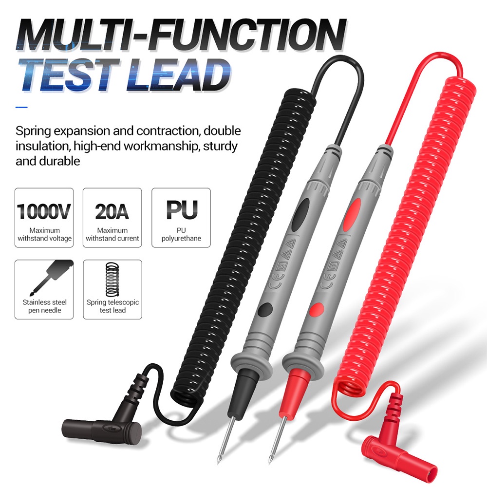 ANENG PT2009 20A 1000V Universal Multimeter Probe Spring Test Leads For ...