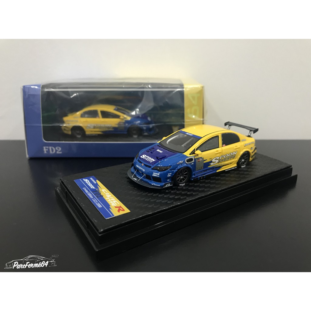 YM Model 1/64 Honda Civic Type R FD2 Spoon Sports Upgraded Edition w/  Centre Driver Seat | Shopee Malaysia