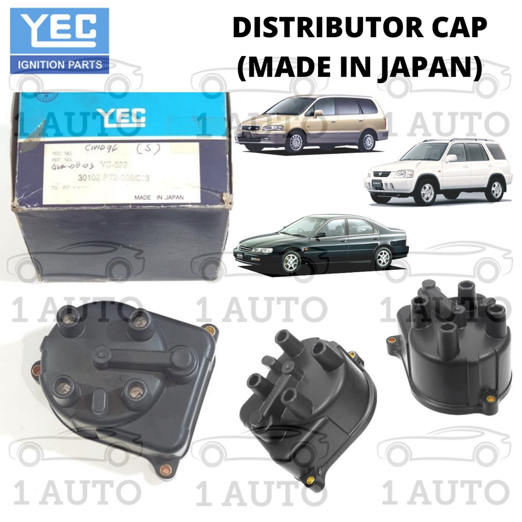 (MADE IN JAPAN) YEC DISTRIBUTOR CAP HONDA ACCORD SV4 2.0 2.2 CD4 CD5