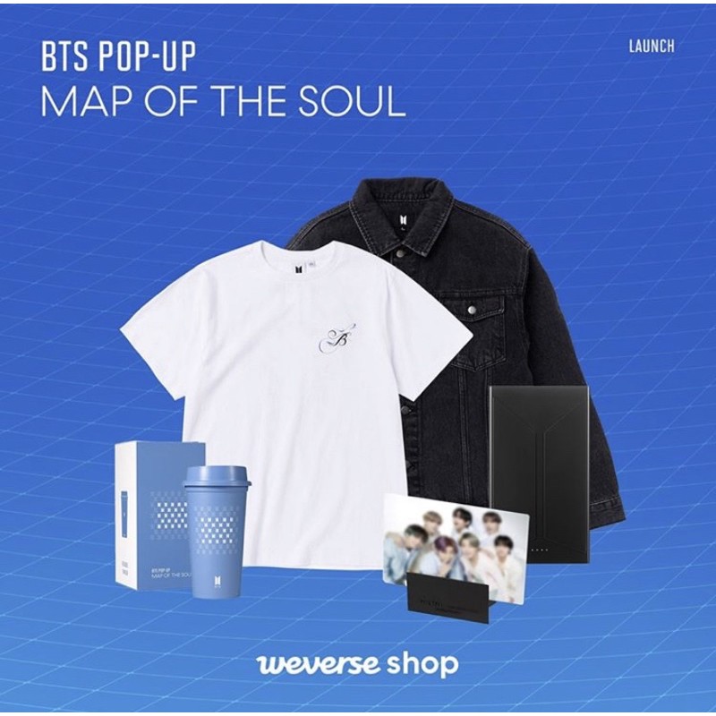 BTS POPUP MAP OF THE SOUL Online Store GLOBAL Merch (Logo) Shopee