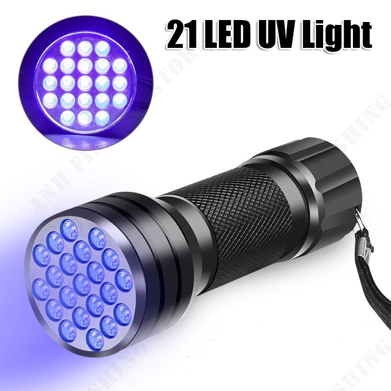 21 LED UV Ultraviolet Light for Fishing Luminous Jig Lures Money