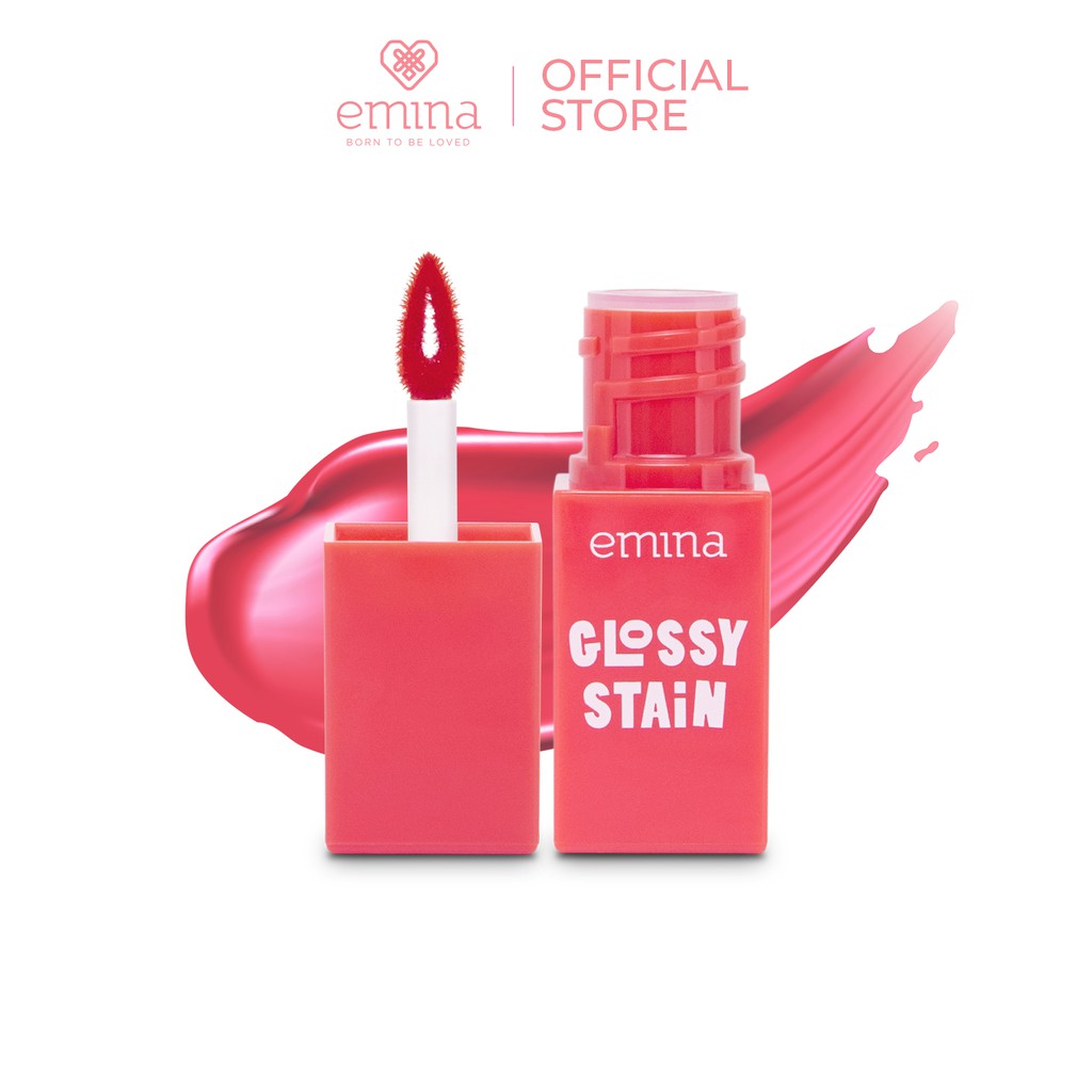 Emina Glossy Lip Stain 3g Lip Tint Shopee Malaysia