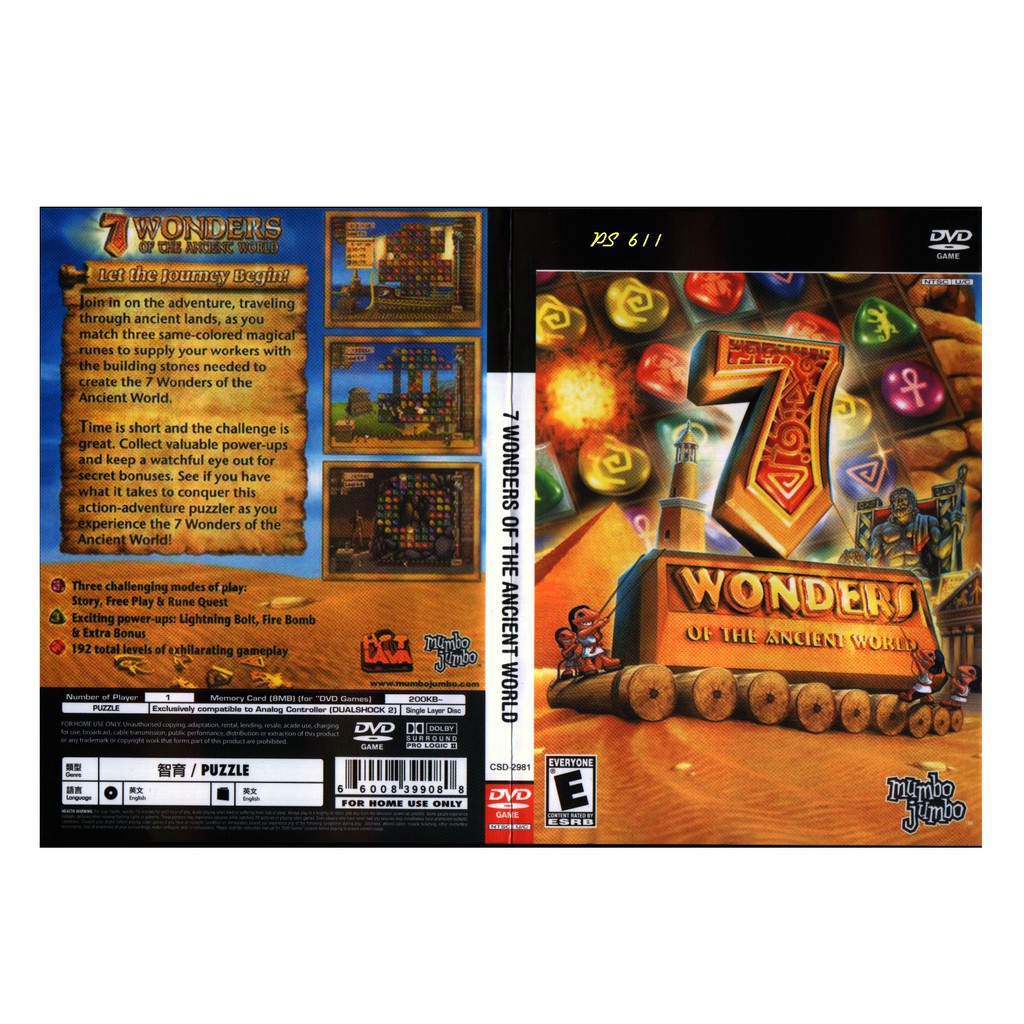 PS2 GAME COLLECTION 7 WONDERS OF THE ANCIENT WORLD | Shopee Malaysia