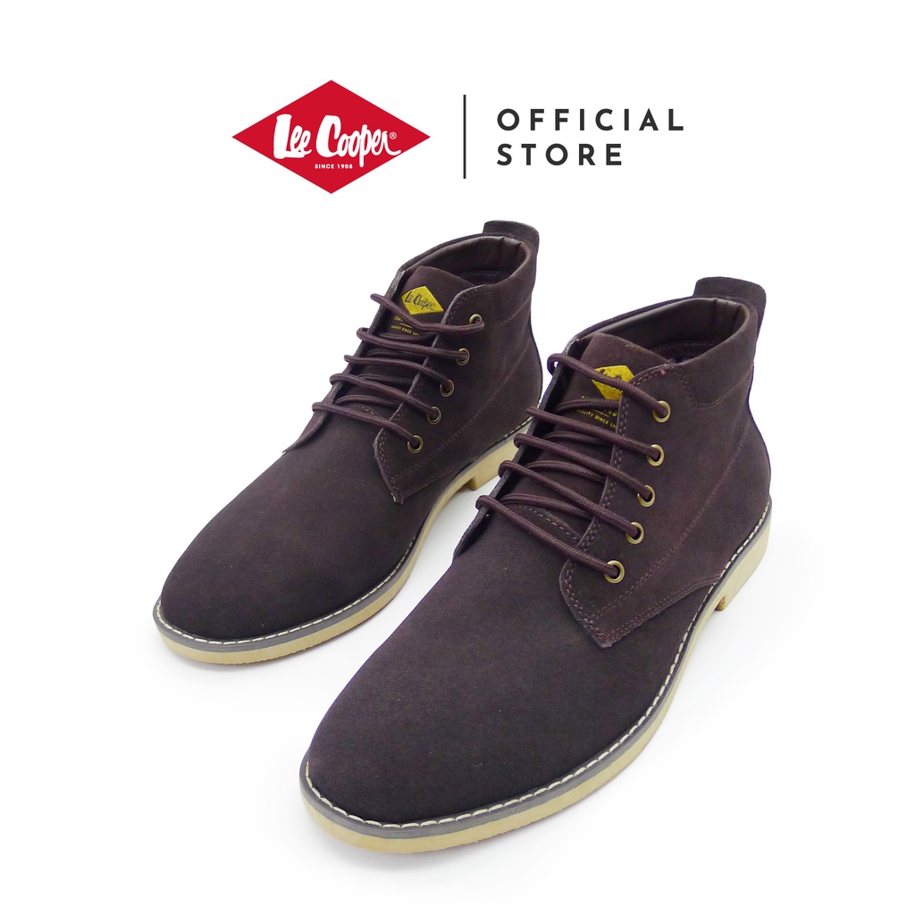 Lee Cooper Men s Lace Up Ankle Boots AI658 Shopee Malaysia