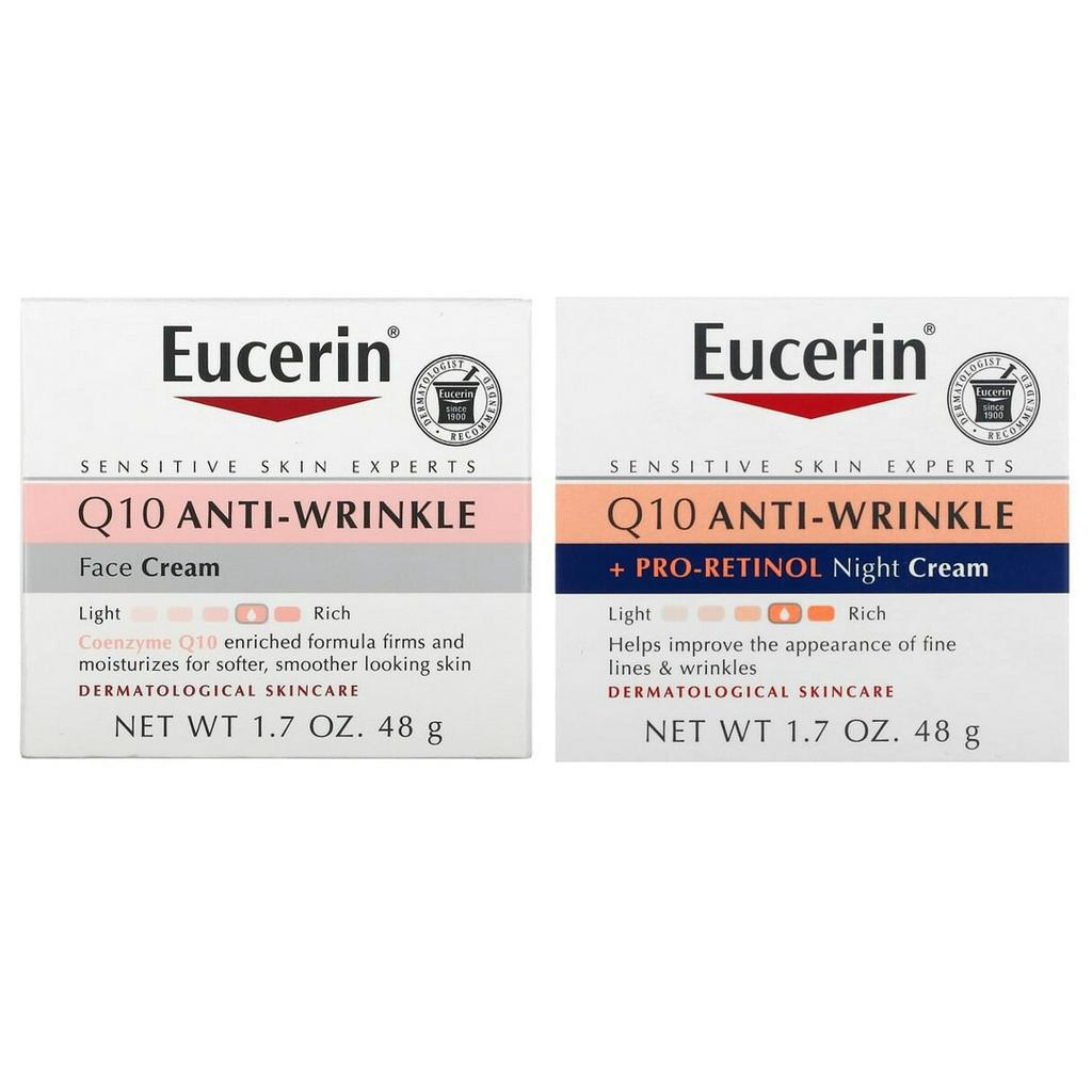 Eucerin, Q10 AntiWrinkle Face Cream, Day Cream, with ProRetinol Night