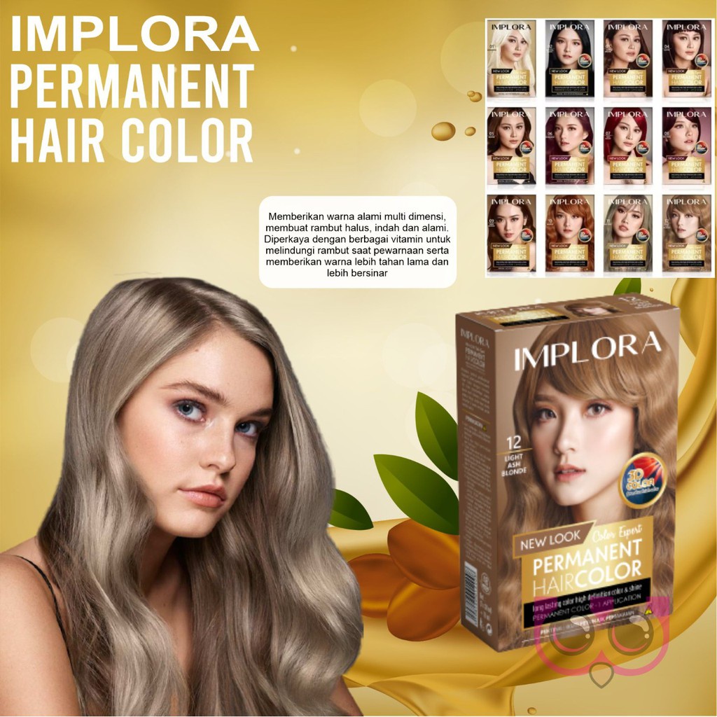 Implora NEW LOOK PERMANENT HAIR COLOR - IMPLORA HAIR CAT | Shopee Malaysia