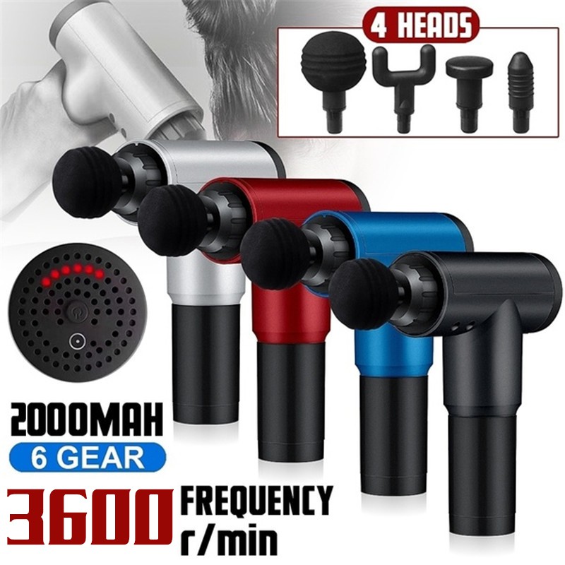 muscle massage gun High speed vibration massager theragun after fitness  Decompose lactic acid relief pain Relax body | Shopee Malaysia
