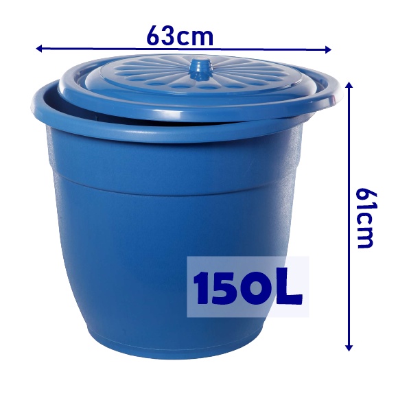 Multipurpose Big Pail with Cover 150L / Water storage / Tong Air ...