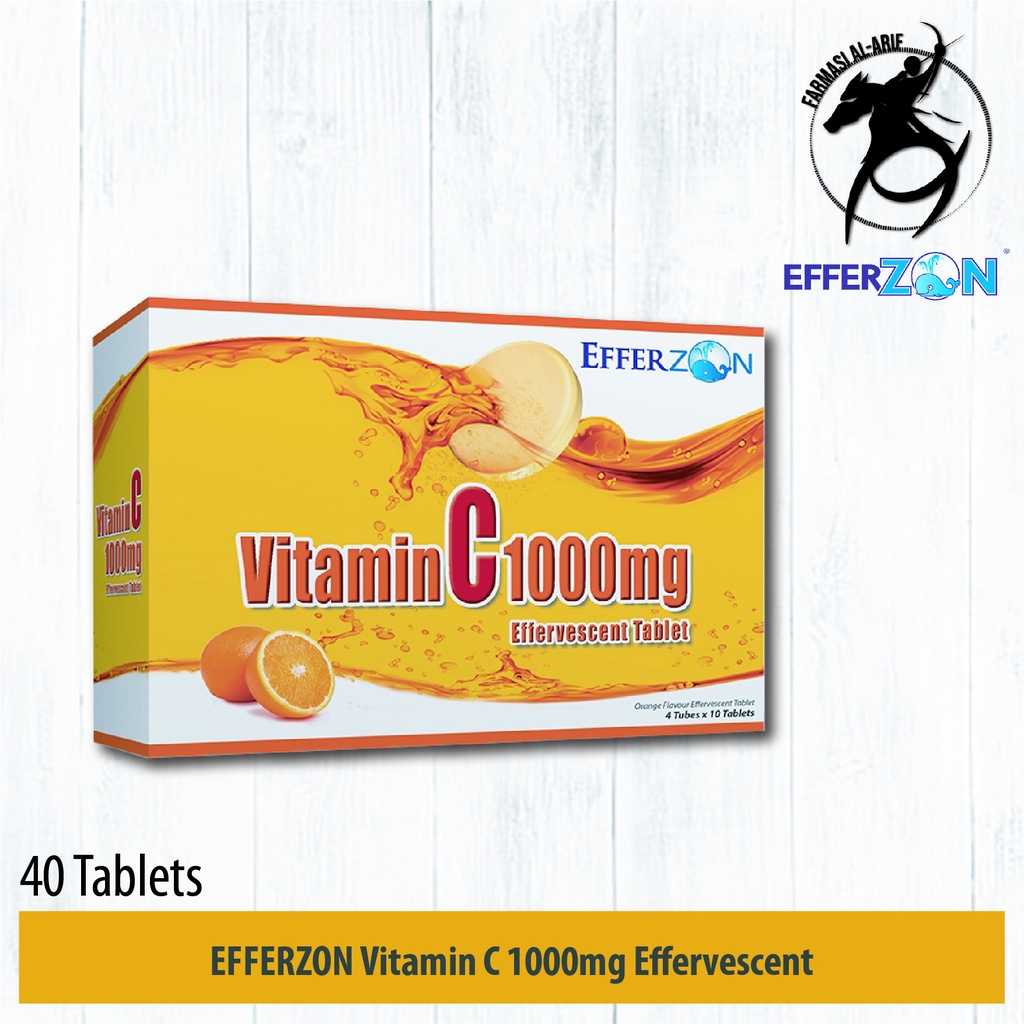 Efferzon Vitamin C 1000mg Effervescent Tablets 4 X 10s Shopee Malaysia