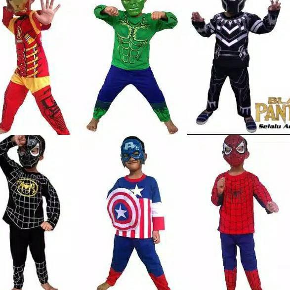 Avengers spiderman hulk captain American Children's Clothing superhero