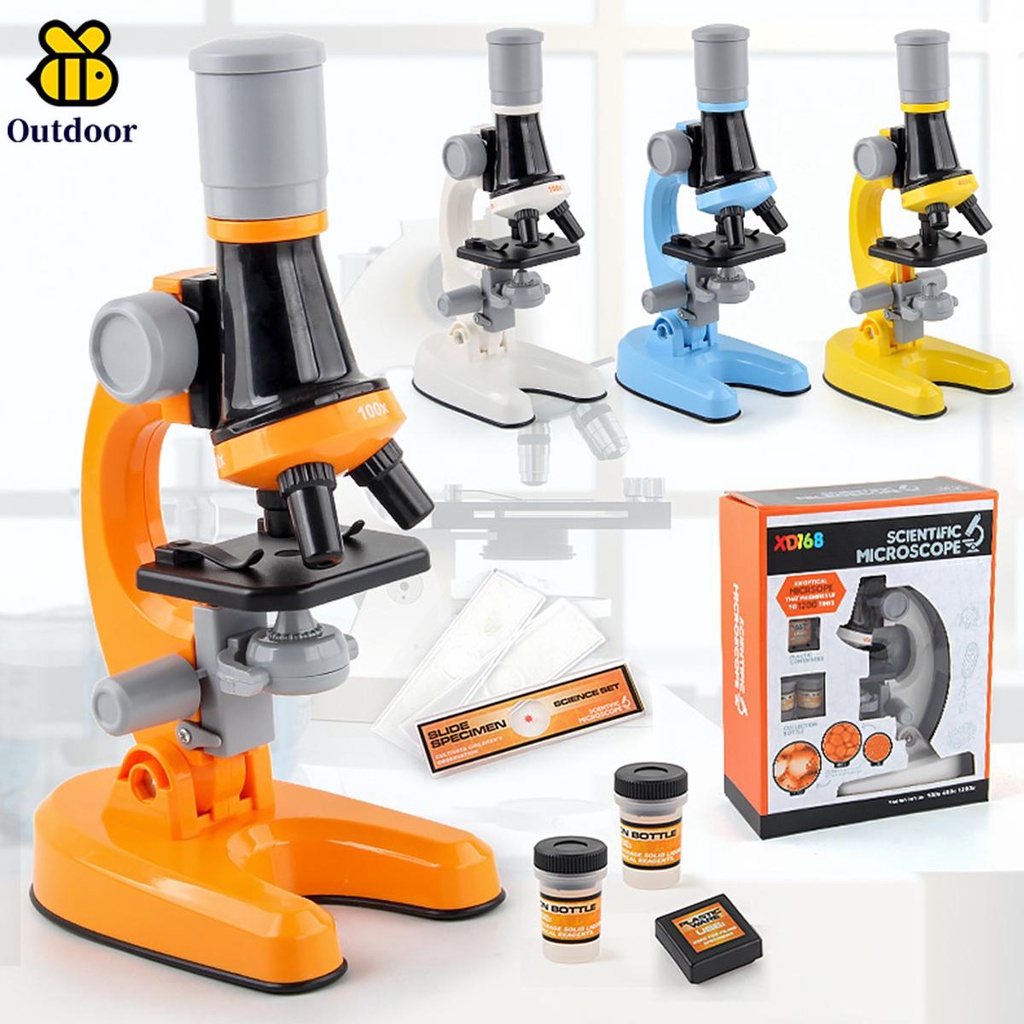 Biological Microscope for Kids Beginners 100X 400x 1200X Magnification