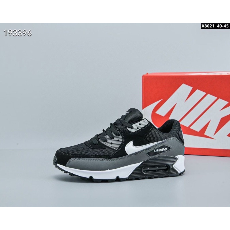 NIKE AIR MAX 90 ESSENTIAL BLACK GREY PREMIUM