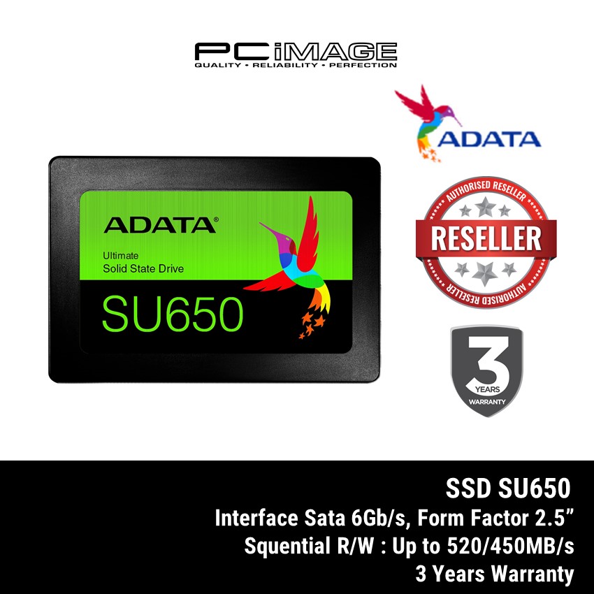 ADATA SU650 Ultimate Solid State Drive (480GB) ASU650SS-480GT-R