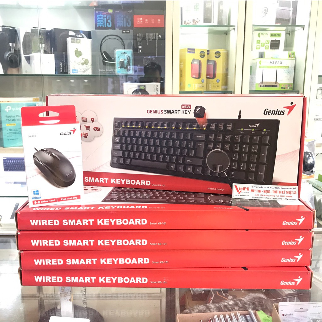 Genius Smart KB-101 mouse keyboard set and Netscroll DX120 wired ...