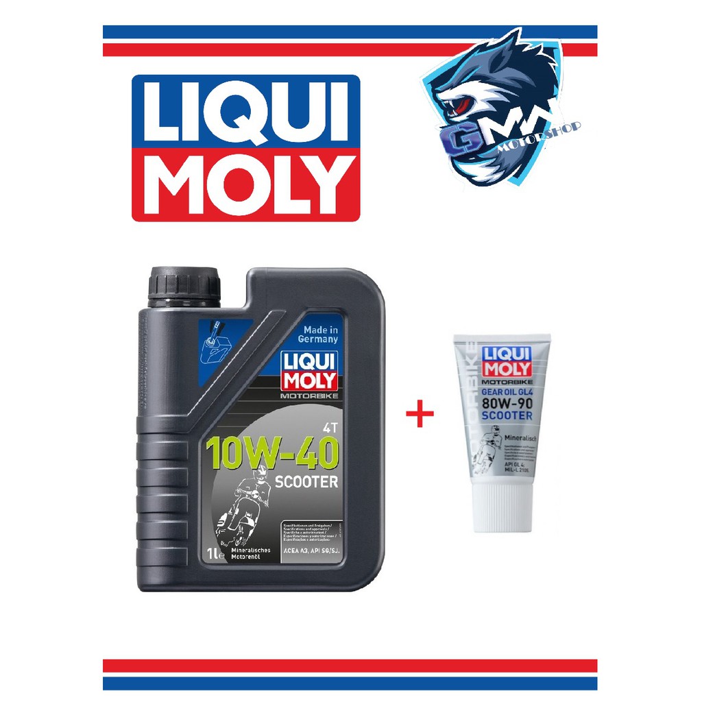 10W40 4T Liqui Moly Scooter MINYAK HITAM Engine Oil & Gear Oil for NVX