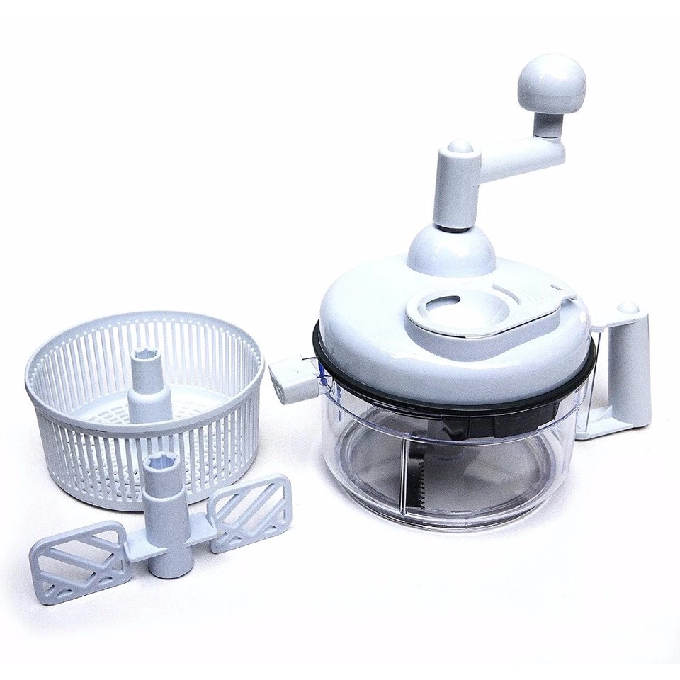 Swift Chopper Manual Food Processor Salad Spinner Blender Mixer