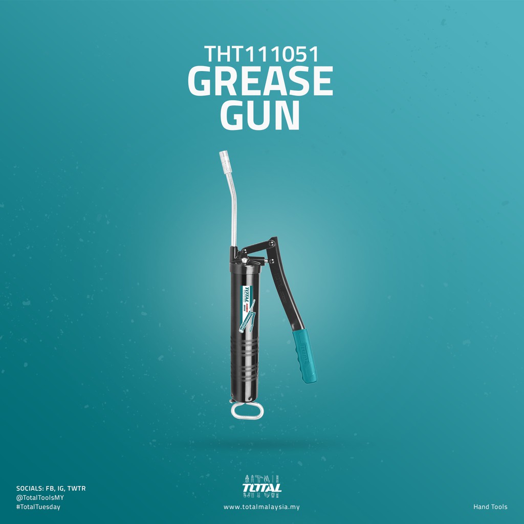 TOTAL Grease Gun With Spraying Pressure 450010000psi And Capacity