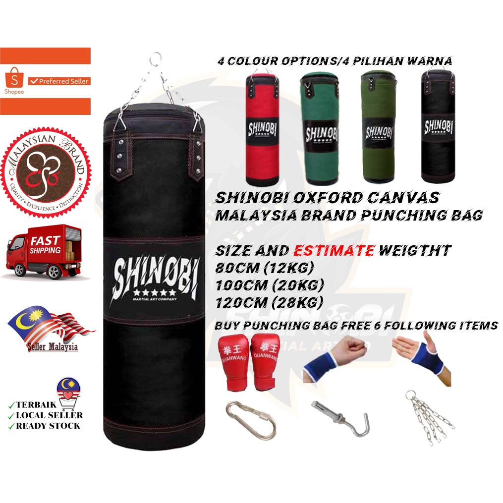Ready Stock In Malaysia Filled Boxing MMA Muay Thai Taekwondo Punching Bag SIAP ISI Shopee Malaysia