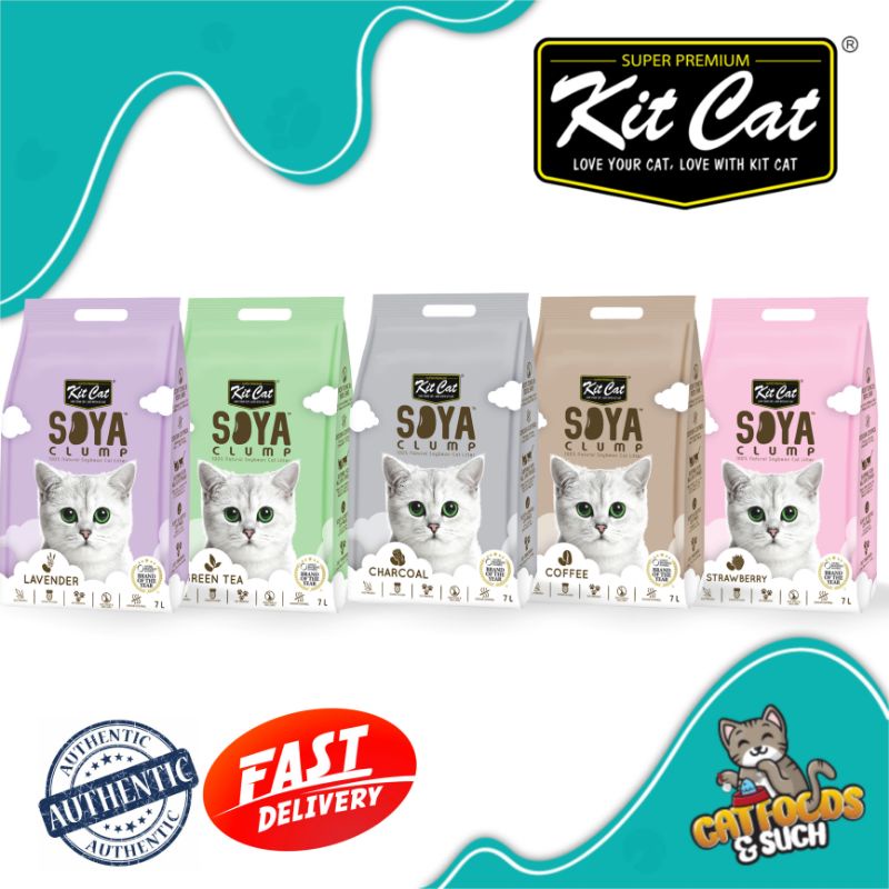 Kit Cat Soybean Litter Soya Clump 7L tofu litter pasir tofu Shopee Malaysia