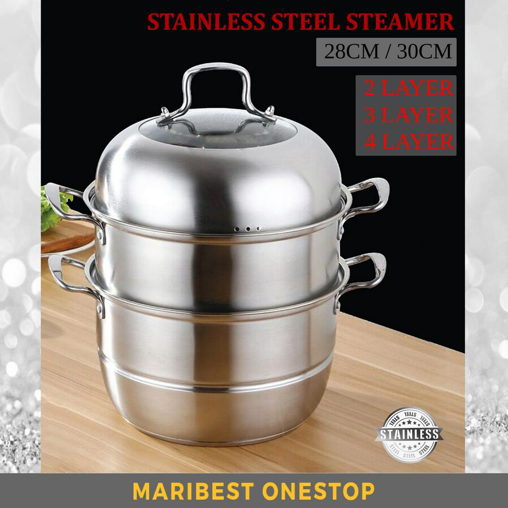 4Layer Stainless Steel Steamer - 30CM