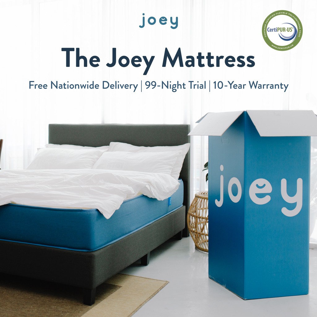 The Joey Mattress Malaysia / Zero Motion Transfer Technology / 99-Night Risk Free Trial