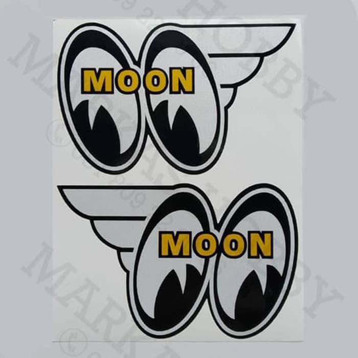 Sticker Sticker Moon Mooneyes Left And Right Shopee Malaysia