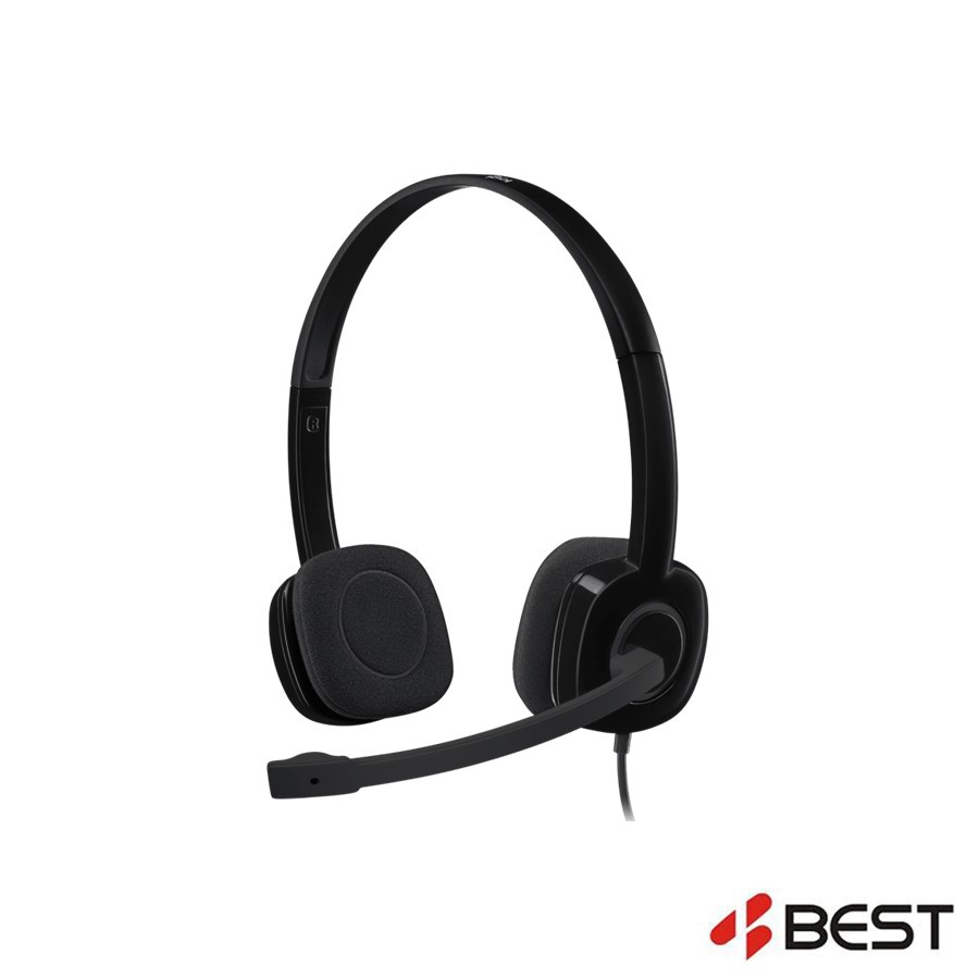 Logitech H151 Stereo Headset - Black H151BLK | Shopee Malaysia