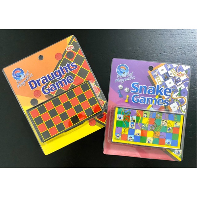 POCKET GAME SET CHESS ( SNAKE / DRAUGHTS ) Shopee Malaysia