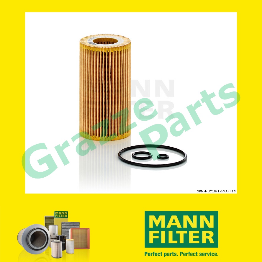 100% Original Mann Oil Filter HU718/1K HU 718/1 K OX153D3 Mercedes Benz ...