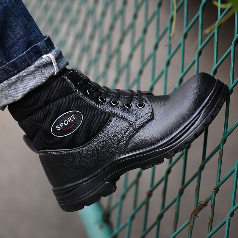 Waterproof Safety boots steel Work shoes Antismashing Antipuncture