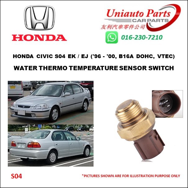 HONDA CIVIC S04 EK / EJ ('96 '00, B16A DOHC, VTEC) WATER THERMO TEMPERATURE SENSOR SWITCH