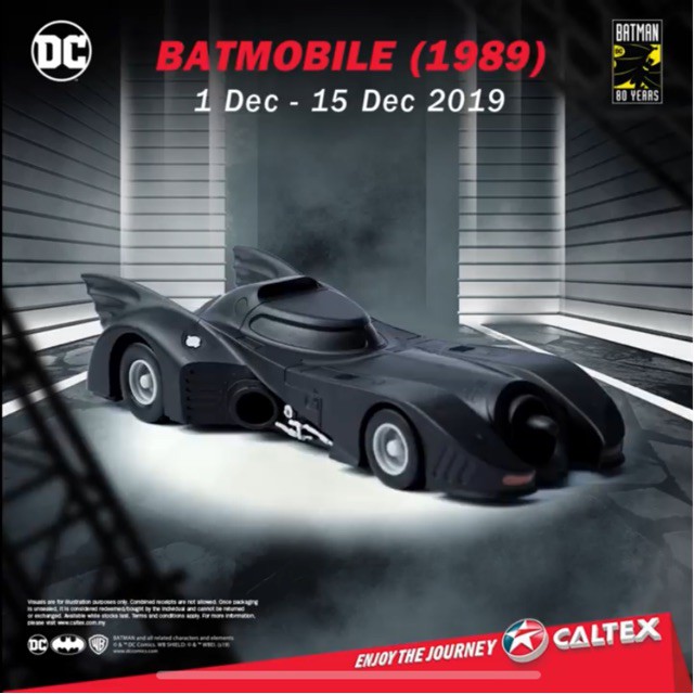 Batmobile Caltex 80 (Years 2019) (Model -Batmobile 1989) 100% Original ...