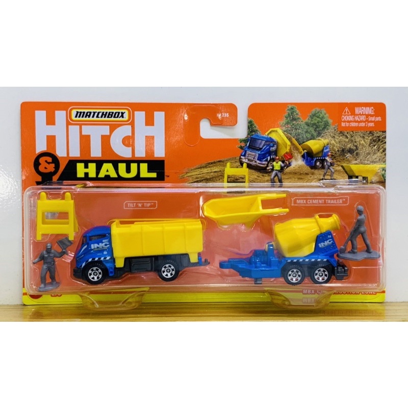 Hobby Store Car Matchbox Hitch N'Haul Construction Zone Tilt N Tip Cement Trailer Shopee