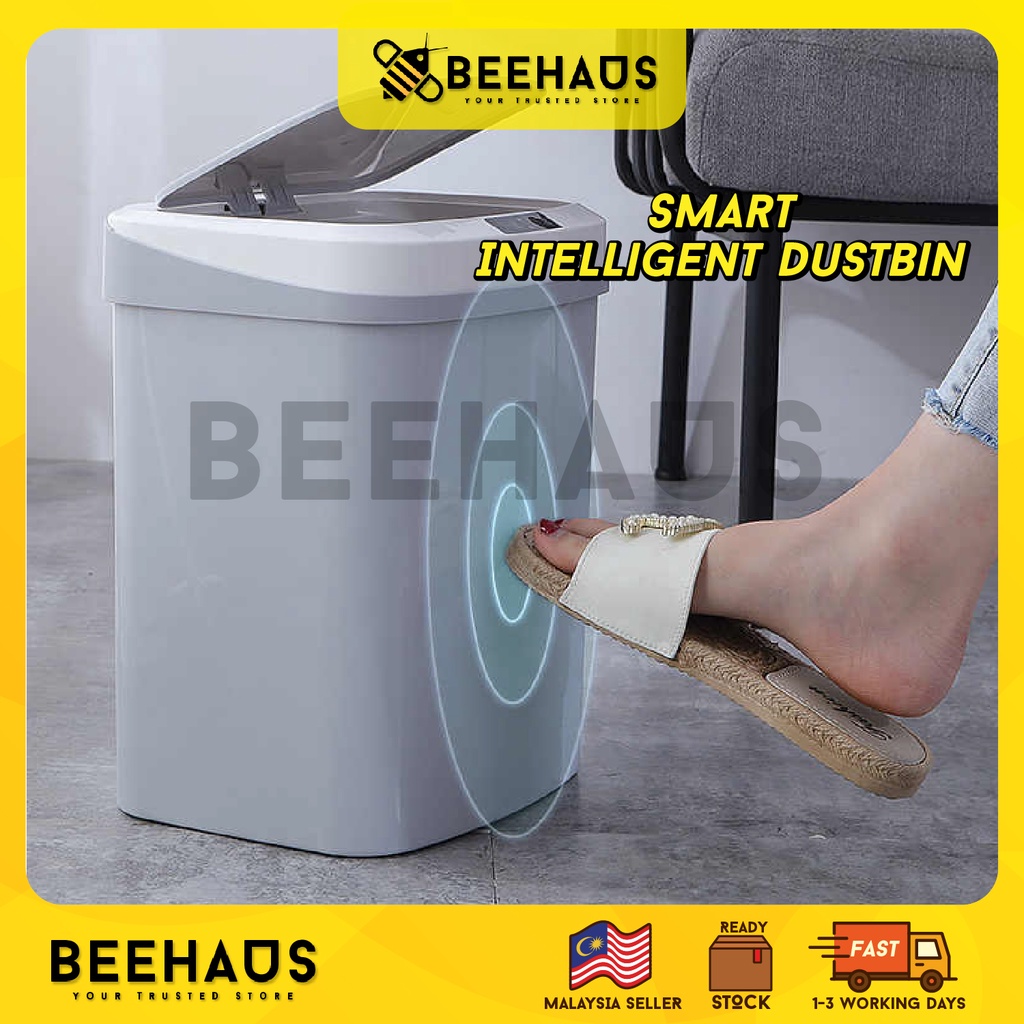 BEEHAUS Automatic Touchless Dustbin | Smart Intelligent Rubbish Bin ...