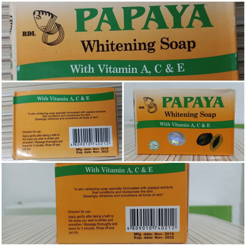Sabun papaya/whitening soap(papaya soap) | Shopee Malaysia