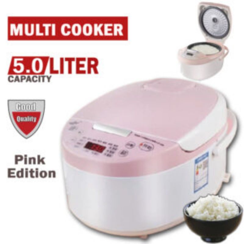 Pink Edition Rice Cooker 5.0L | Shopee Malaysia