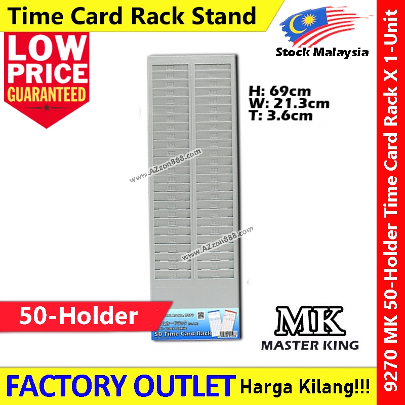 MK Master King Time Card Rack Stand Punch Card Holder #MK #Masterking # ...