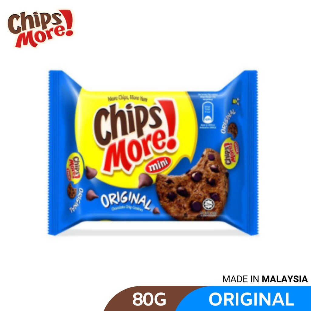 CHIPSMORE Mini Original Chocolate Chip Cookies 80g | Shopee Malaysia