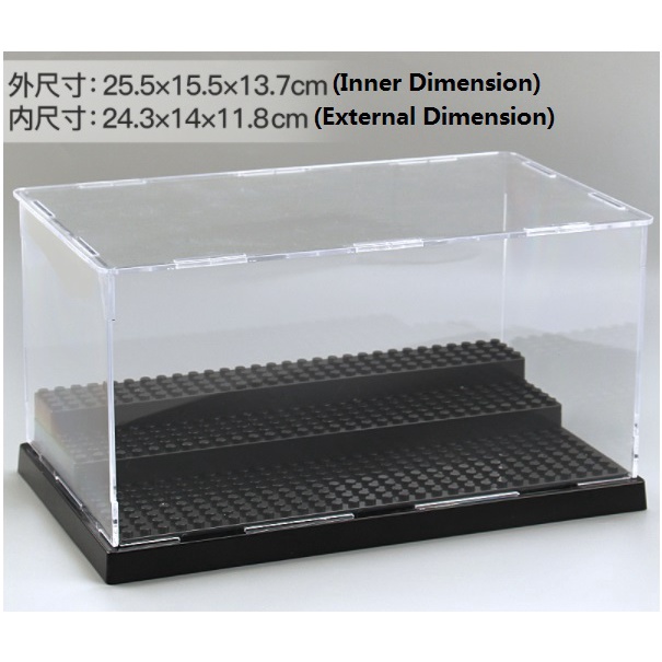 【Ready Stock】3 Layer Black Display Box Building Blocks Base Plate Toy ...