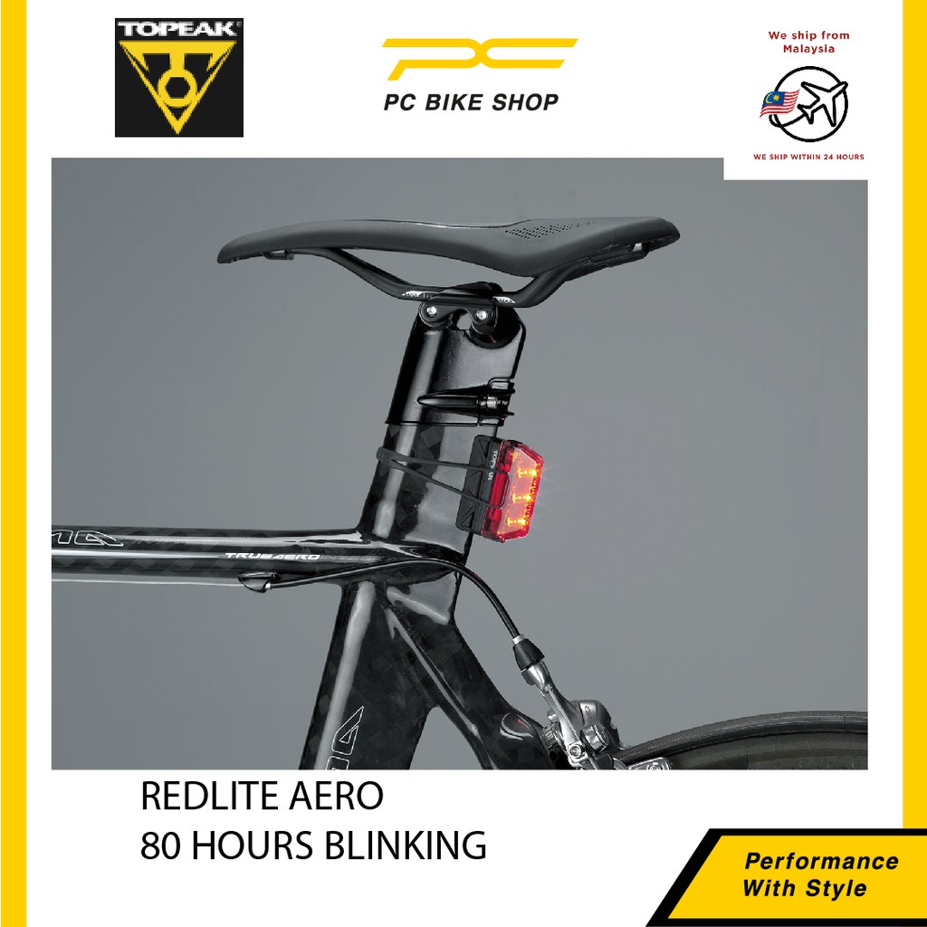Topeak RedLite UFO Bike Tail Light – 10 LEDs, 360° Visibility, Blink Or Steady Mode – Keeps You Seen!